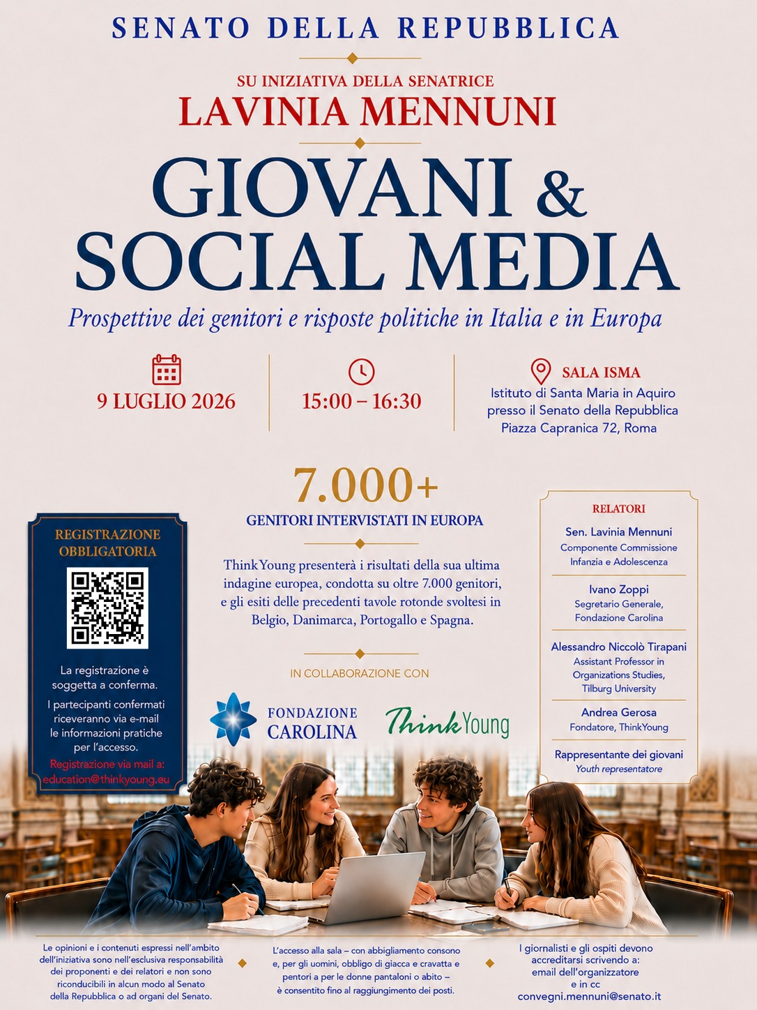 Tavola rotonda sulla sicurezza digitale dei giovani in Italia e in Europa 